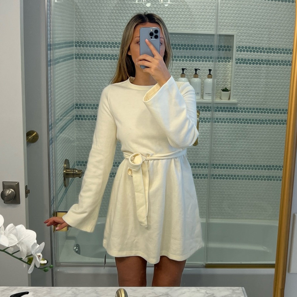 Asos, New With Tags, Sweater Dress, Cream, US 2